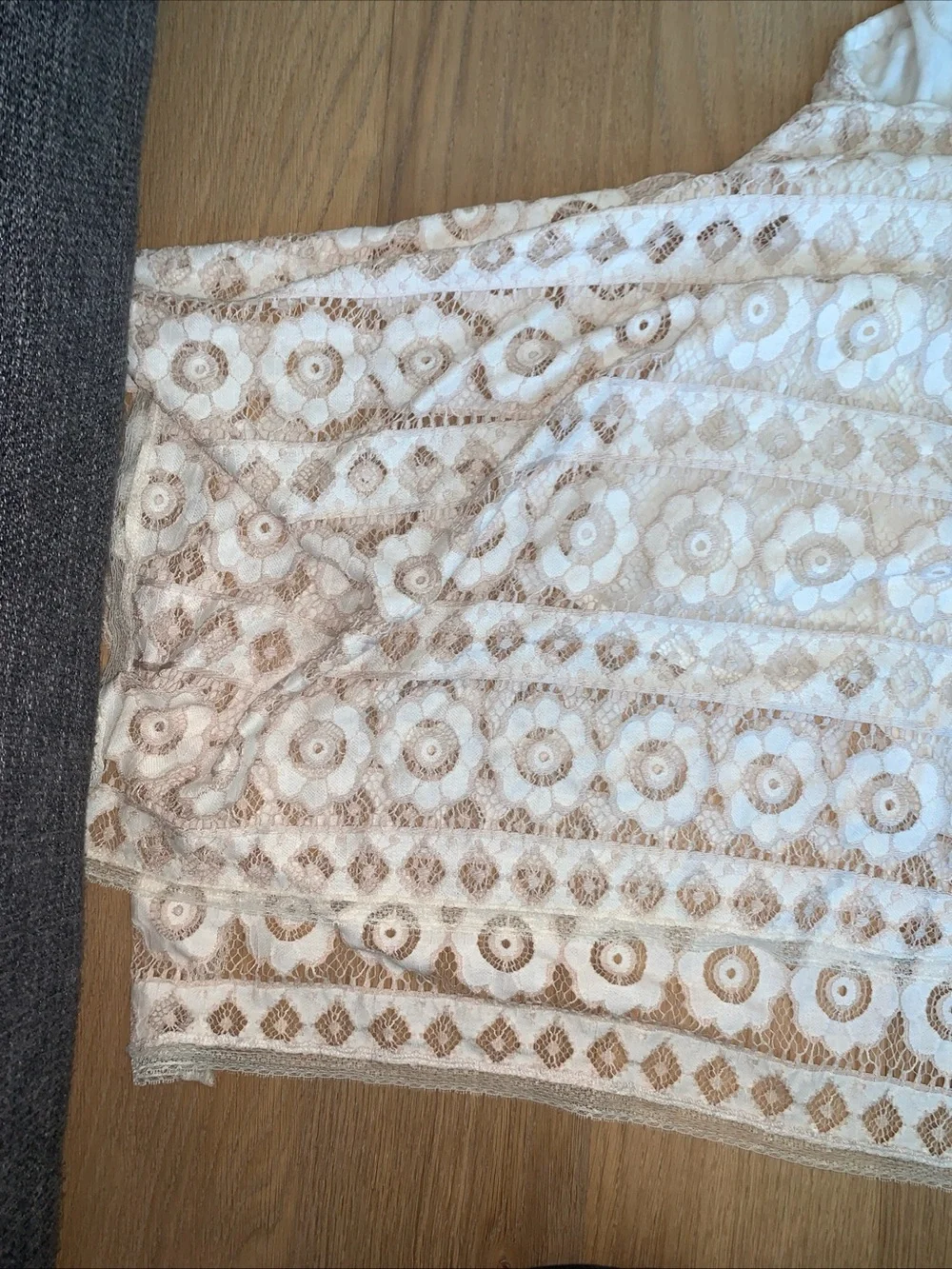 White Lace Backless Fit & Flare Dress - Picture 5 of 10